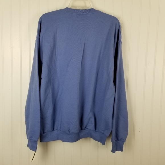 Vintage Fall Leaves Ogunquit Maine Jerzees Crew Neck Sweatshirt Purple NWT Large - Picture 2 of 9